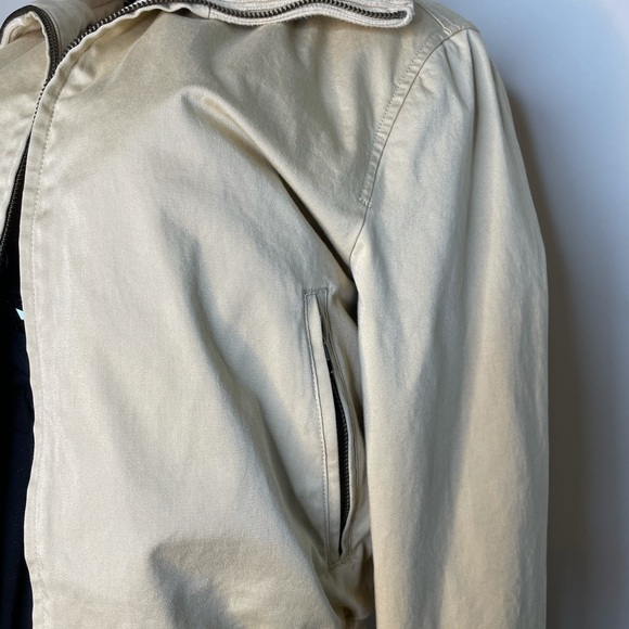 Gap khaki waist length bomber jacket size Large - Picture 6 of 7